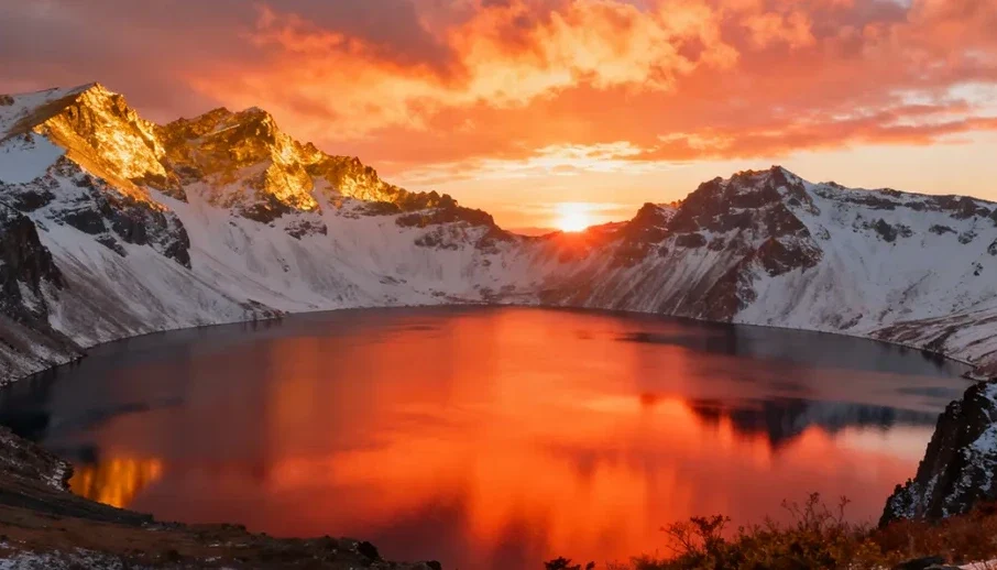 雪乡与长白山冬季风景